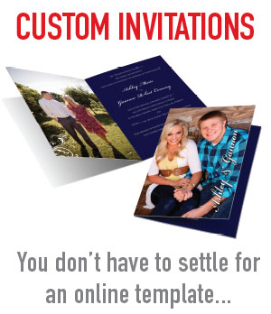 We can design a custom wedding announcement or invitation for you. East Valley professional graphics and printing company.